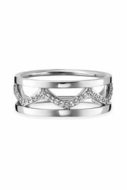 Ring 925/- Sterling Silber rhodiniert Topas