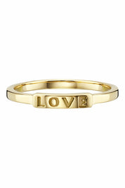 Ring 925/- Sterling Sillber vergoldet LOVE