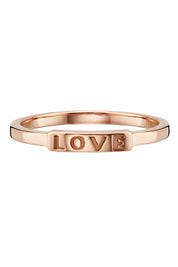 Ring 925/- Silber rotvergoldet LOVE