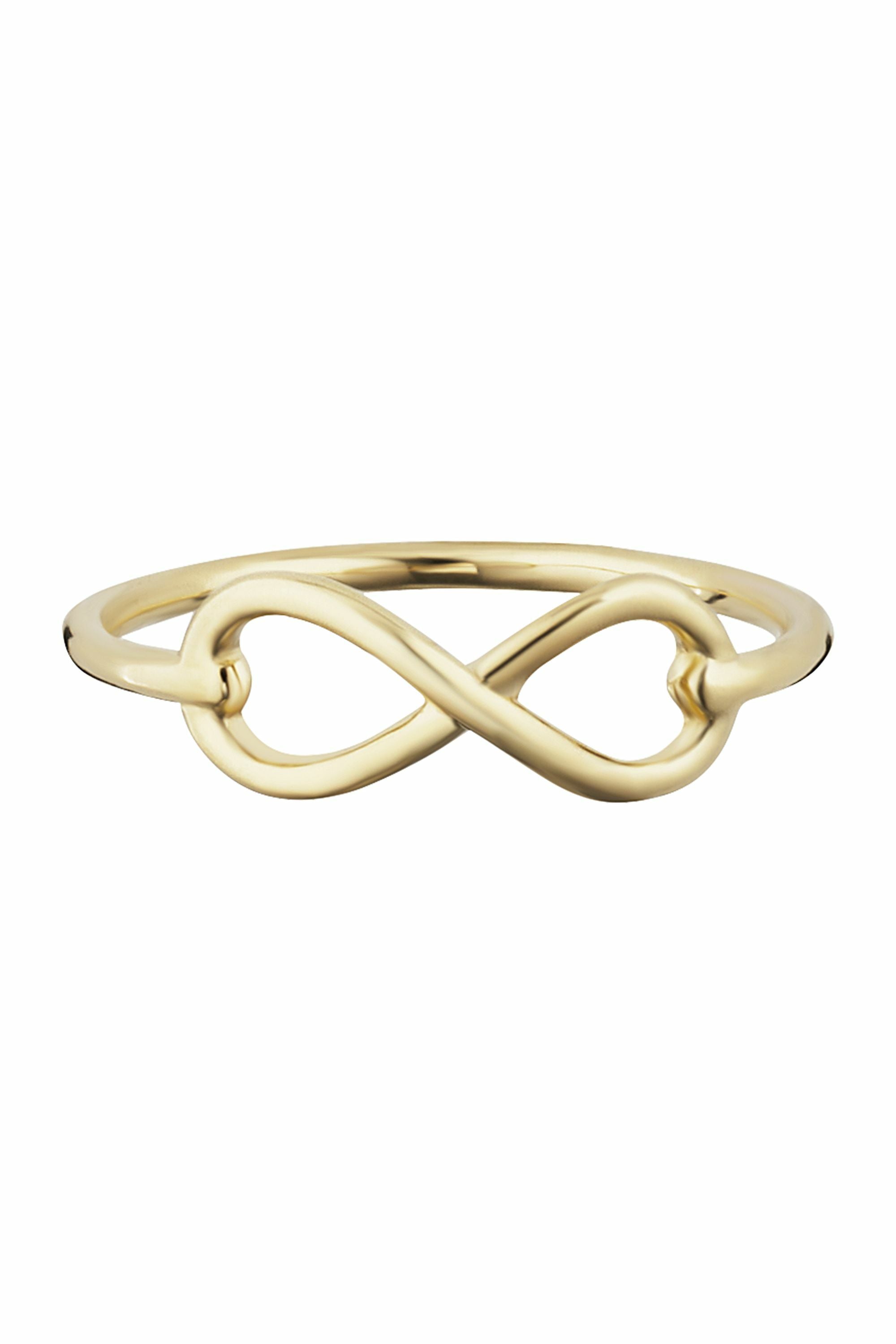 Ring 925/- Sterling Silber vergoldet Infintity