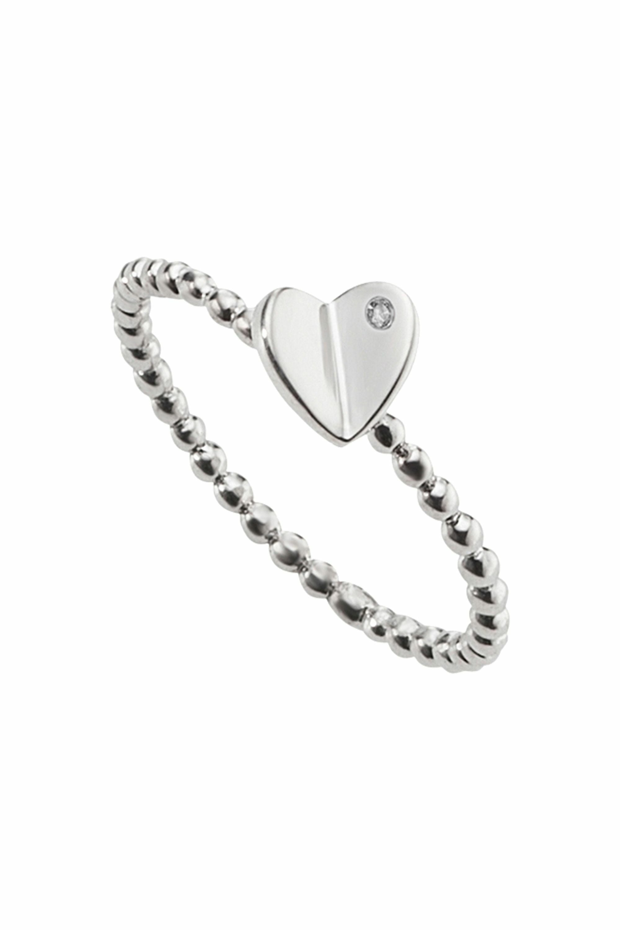 Ring 925/- Sterling Silber heart Zirkonia