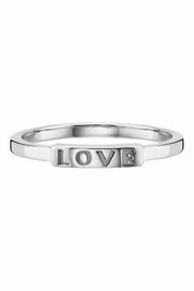 Ring 925/- Sterling Silber rhodiniert Love