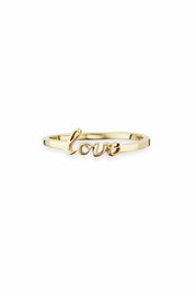 Ring 925/- Sterling Silber vergoldet LOVE