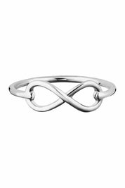 Ring 925/- Sterling Silber rhodiniert Infinity