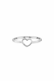 Ring 925/- Sterling Silber rhodiniert Herz