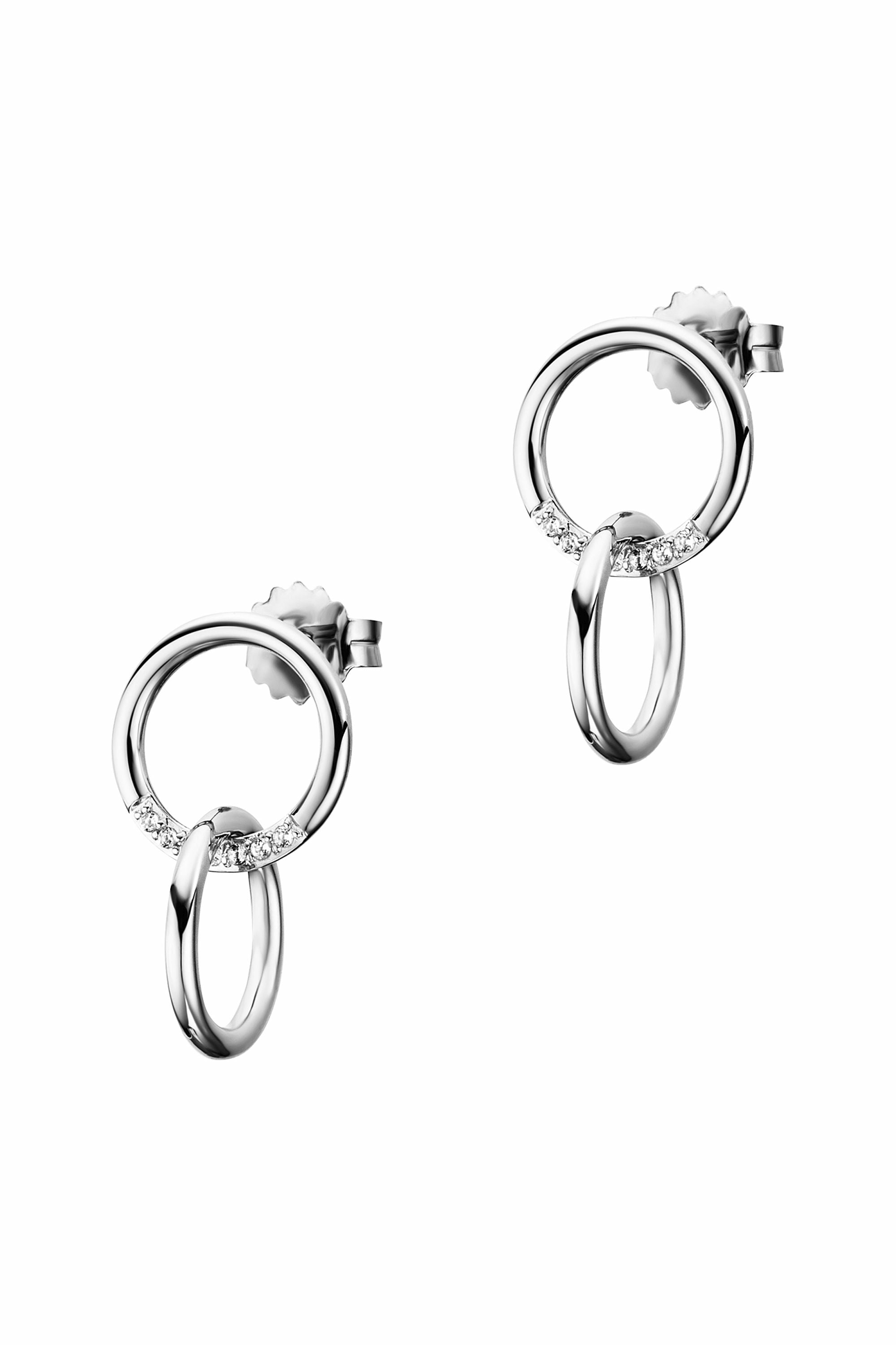 Ohrstecker 925/-Sterling Silber rhodiniert Topas