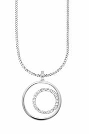 Anhänger mit Kette 925/-Sterling Silber rhodiniert Topas