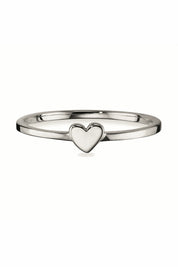 Ring 925/- Sterling Silber rhodiniert Herz