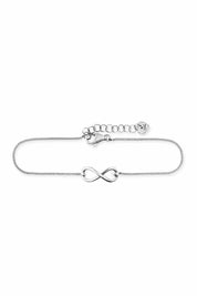 Armband 925/- Sterling Silber rhodiniert Infinity