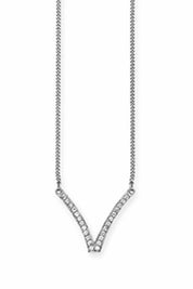 Collier 925/-Sterling Silber rhodiniert Topas