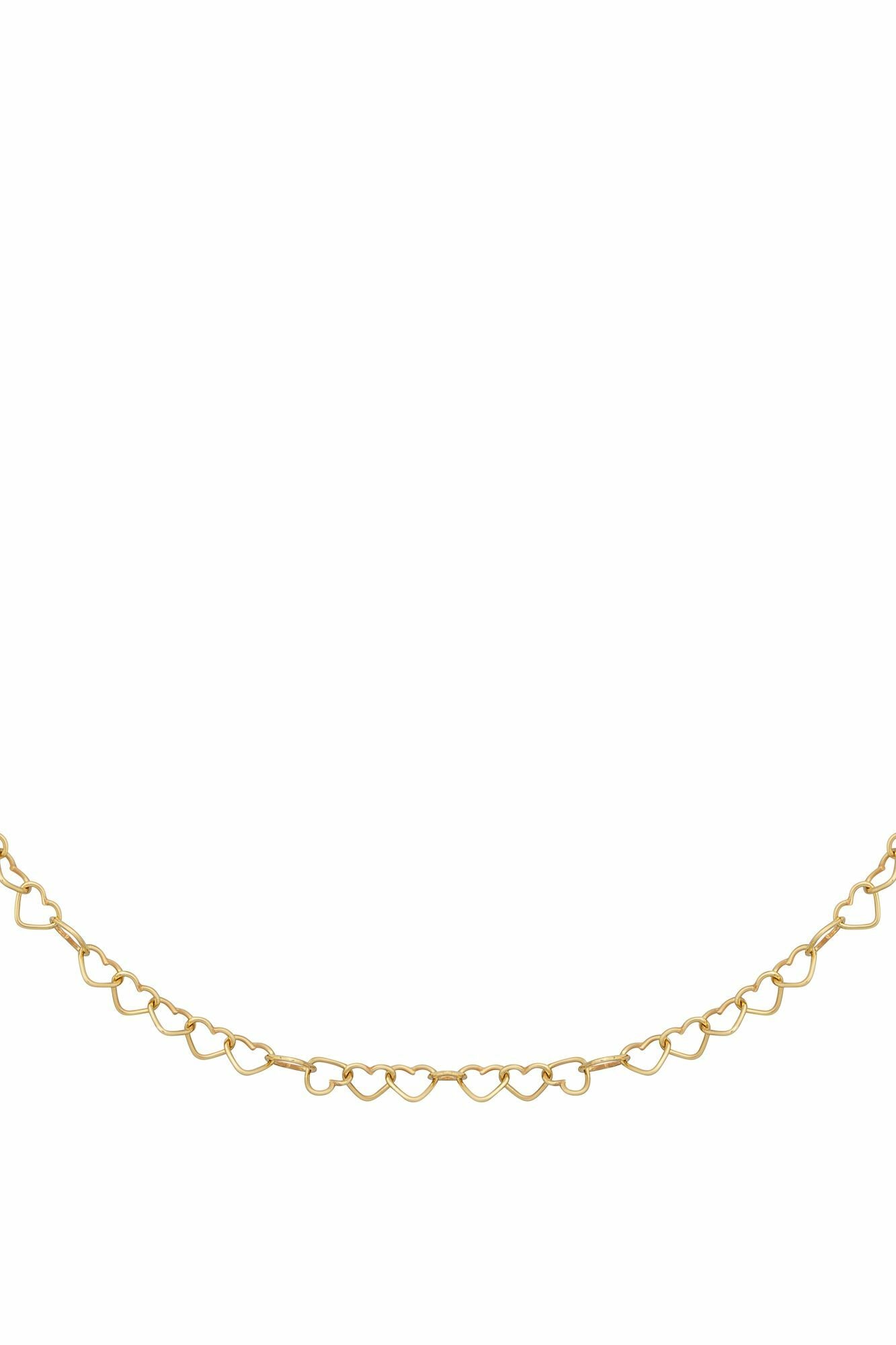 Collier 925 Silber vergoldet Herzchenkette Choker