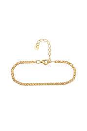 Armband 925 Silber vergoldet Königskette diamantiert