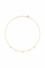 Collier 925 Silber vergoldet Anhänger Herzen