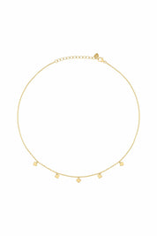 Collier 925 Silber vergoldet Anhänger Kleeblatt