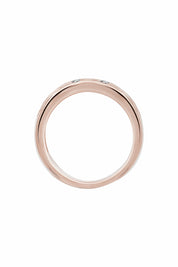 Ring 925 Sterling Silber rosé vergoldet mit Zirkonia Dreiecken