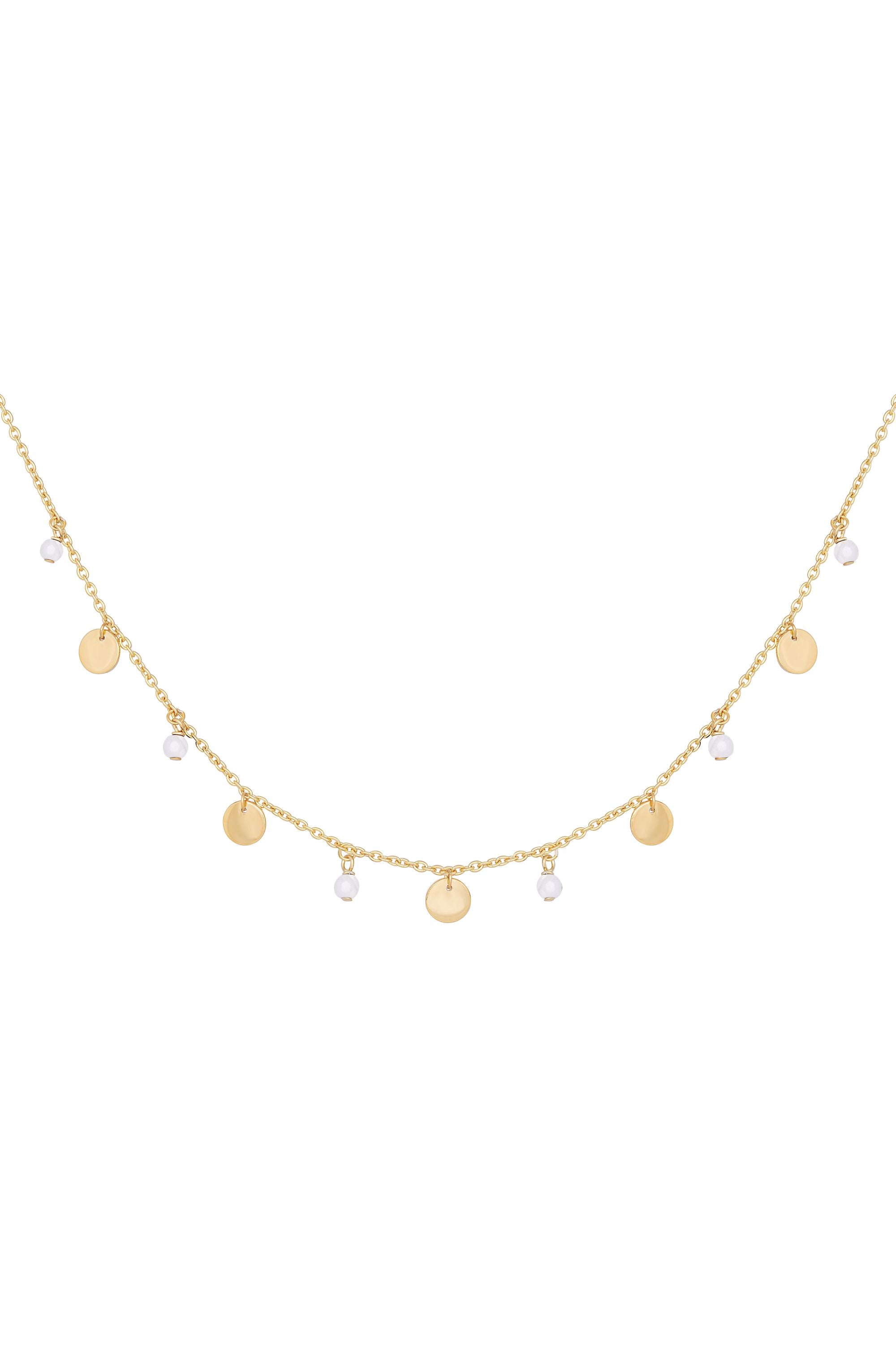 Collier 925 Silber vergoldet Rosenquarz Plättchen