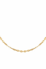 Collier 925 Silber vergoldet Choker Kaffeebohnenkette