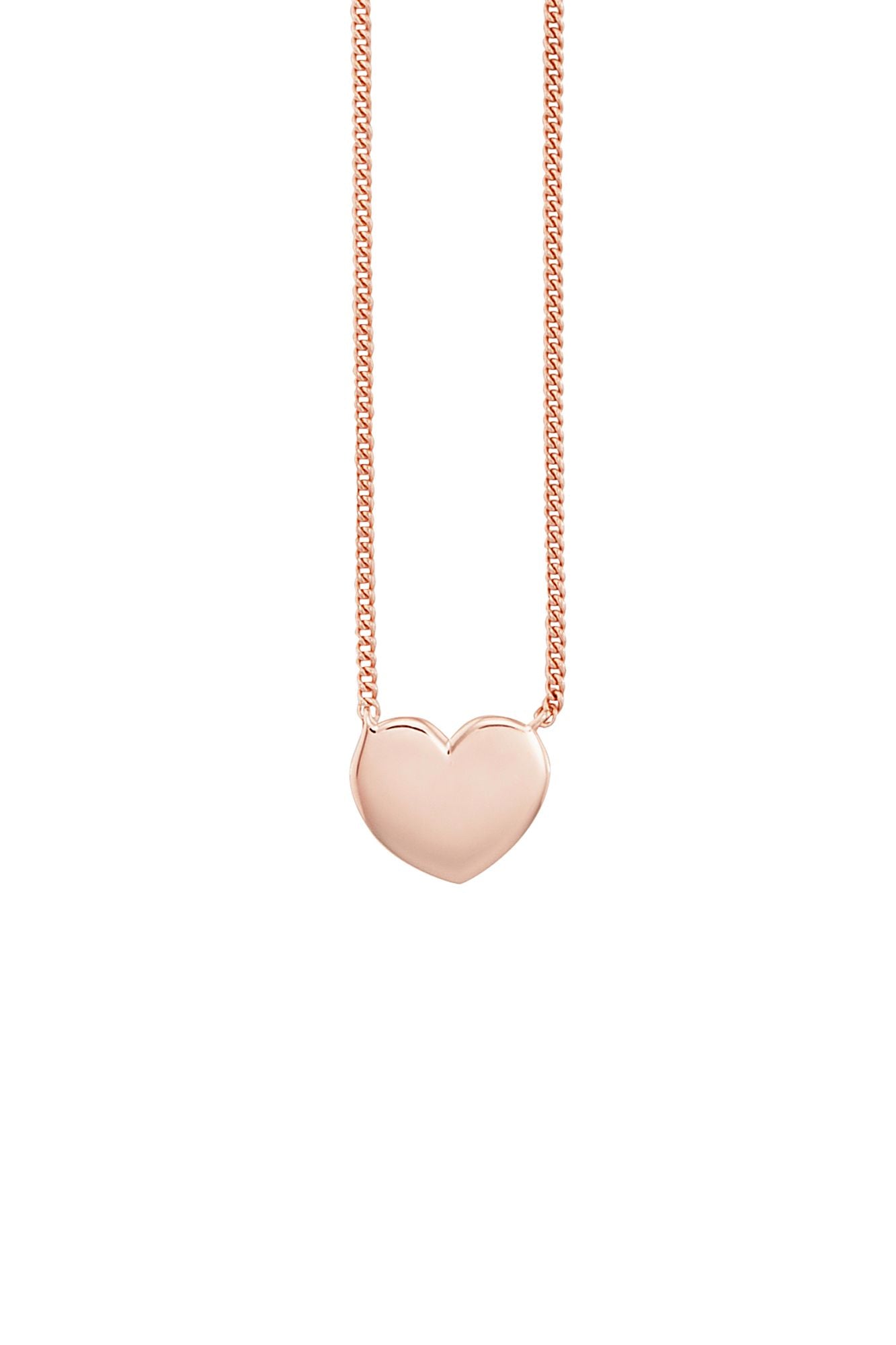 Collier 925/- Sterling Silber rotvergoldet Herz