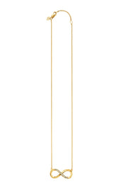 Collier 925/-Sterling Silber vergoldet Topas Infinity