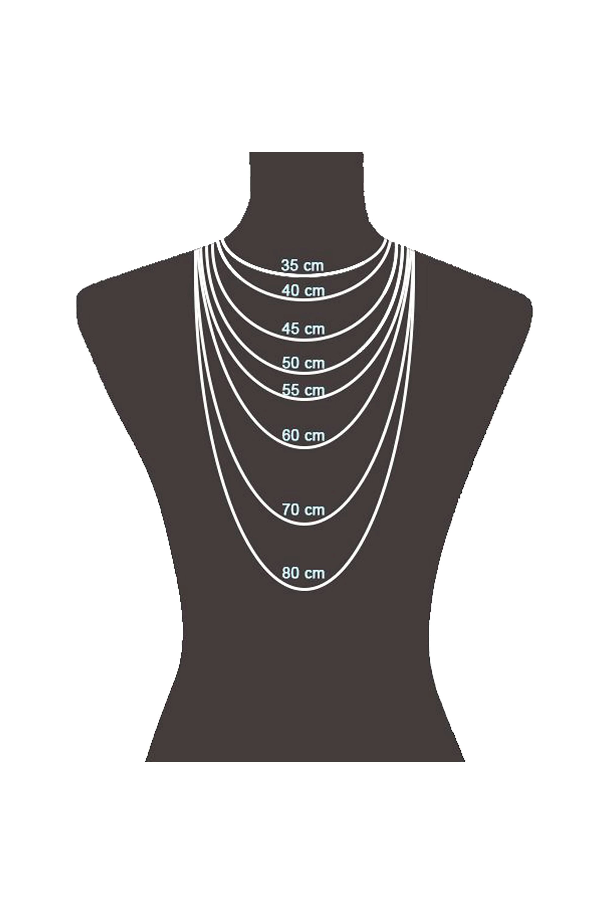 Collier 925/- Sterling Silber rhodiniert Zirkonia Smile