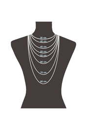 Collier 925/- Sterling Silber rhodiniert Kettenmix