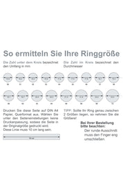 Ring 925 Silber vergoldet Dreiecke Amazonit & weißer Achat