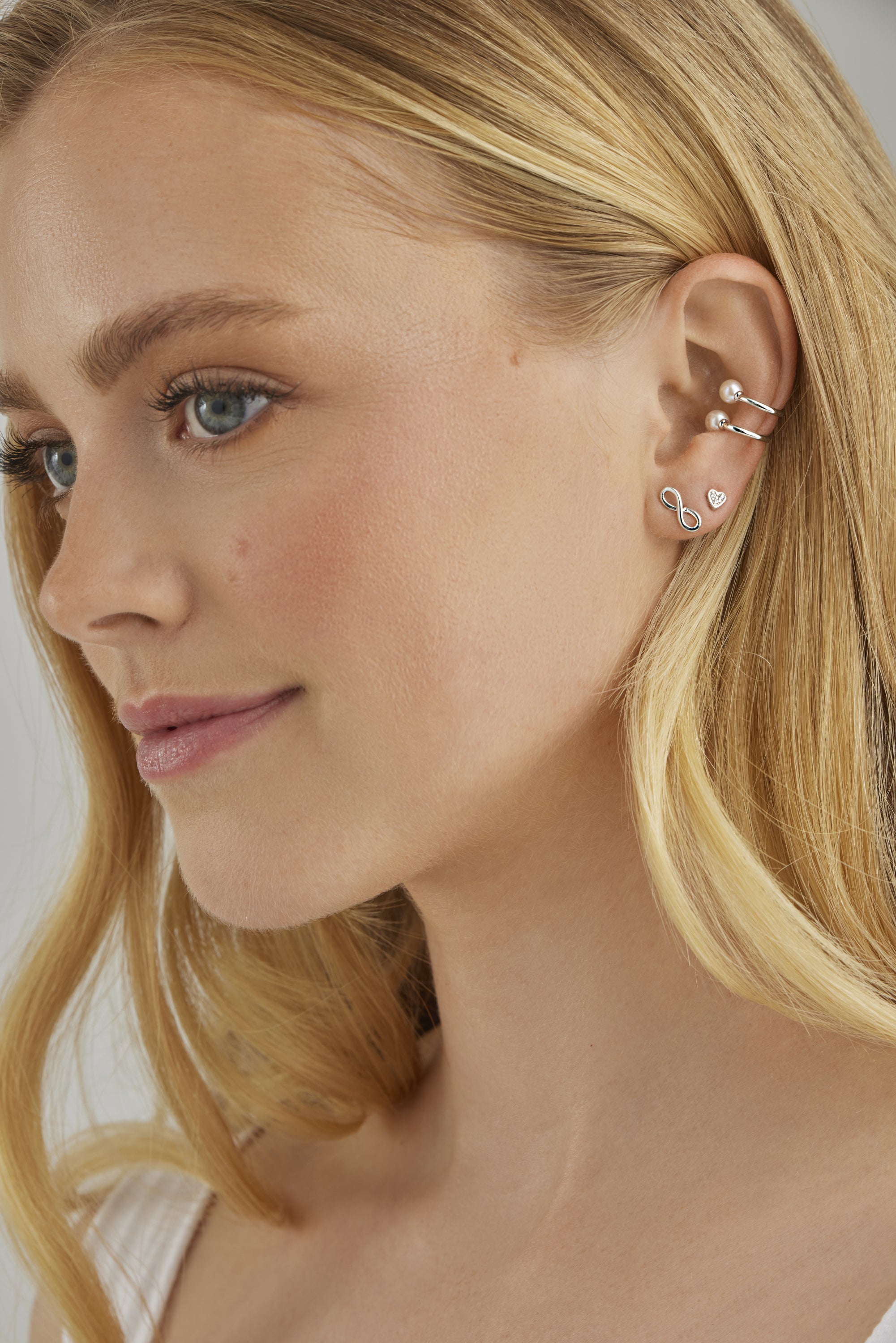 Ohrstecker 925/- Sterling Silber Unendlichkeit