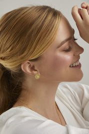 Ohrstecker 925 Silber vergoldet Münze Kompass Sonne