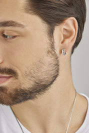 Single-Ohrring 925 Silber rhodiniert Ornamente