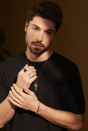 Armband 925/- Sterling Silber oxidiert Pfeil 21cm