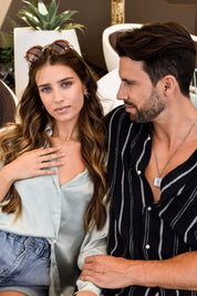 Anhänger mit Kette 925/- Silber matt oxidiert Sailor Wappen