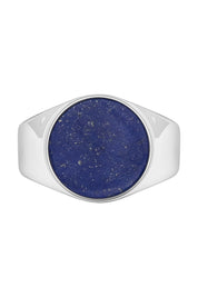 Ring 925 Silber rhodiniert Lapislazuli