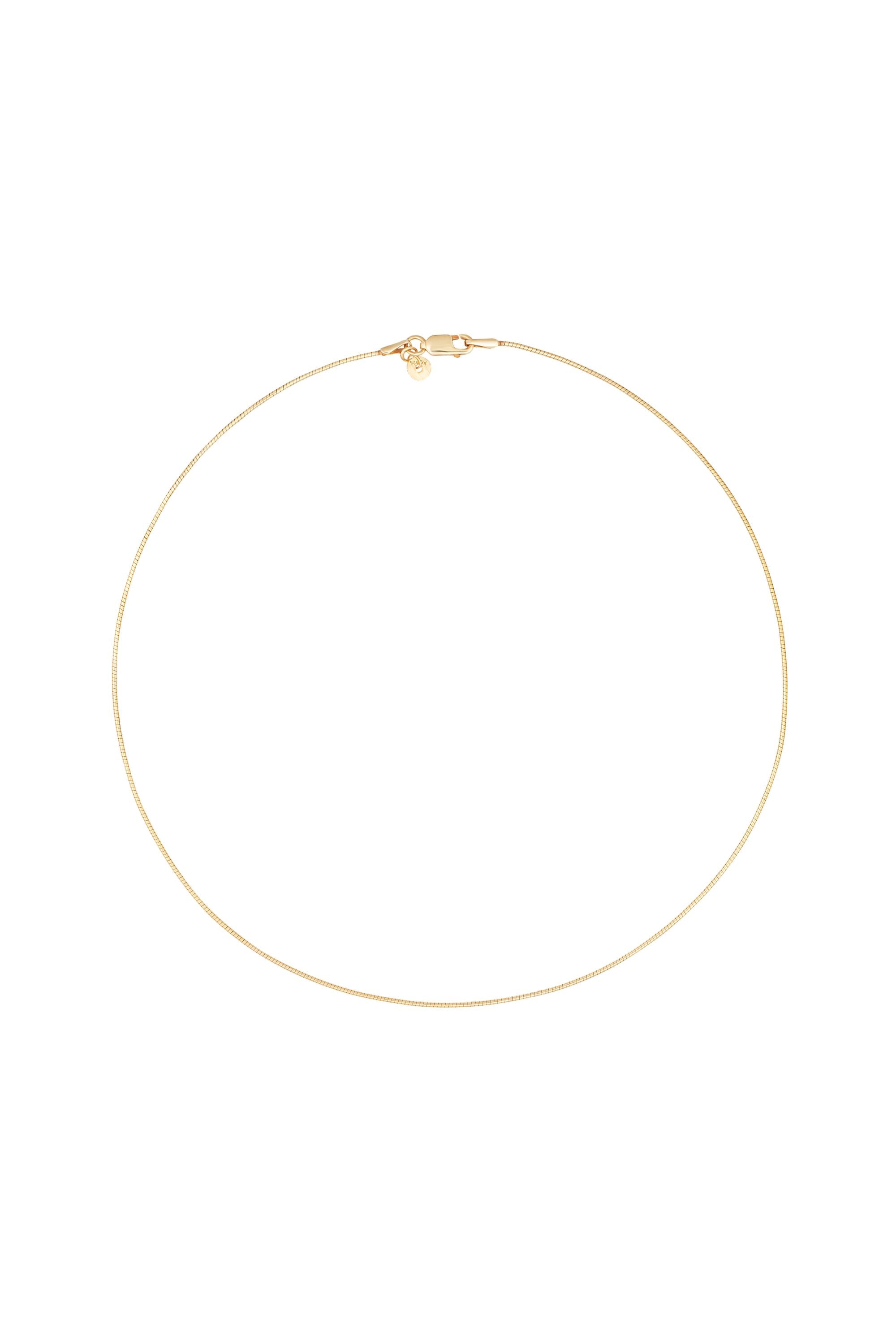 Collier 925 Silber vergoldet Omega-Reif