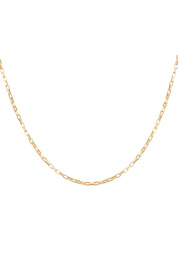 Collier 925 Silber vergoldet edgy Gliederkette