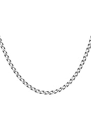 Kette 925 Sterling Silber oxidiert Lang Panzerkette