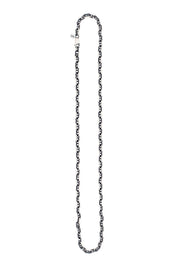 Kette 925 Sterling Silber oxidiert Steg-Anker Kette