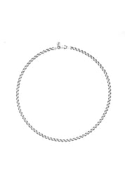 Kette 925 Sterling Silber oxidiert Lang Panzerkette