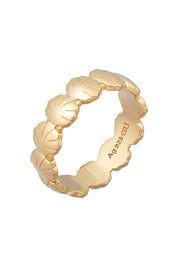 Ring 925 Sterling Silber vergoldet Shells Muscheln