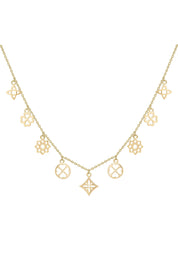 Collier 925 Silber vergoldet Anhänger klein