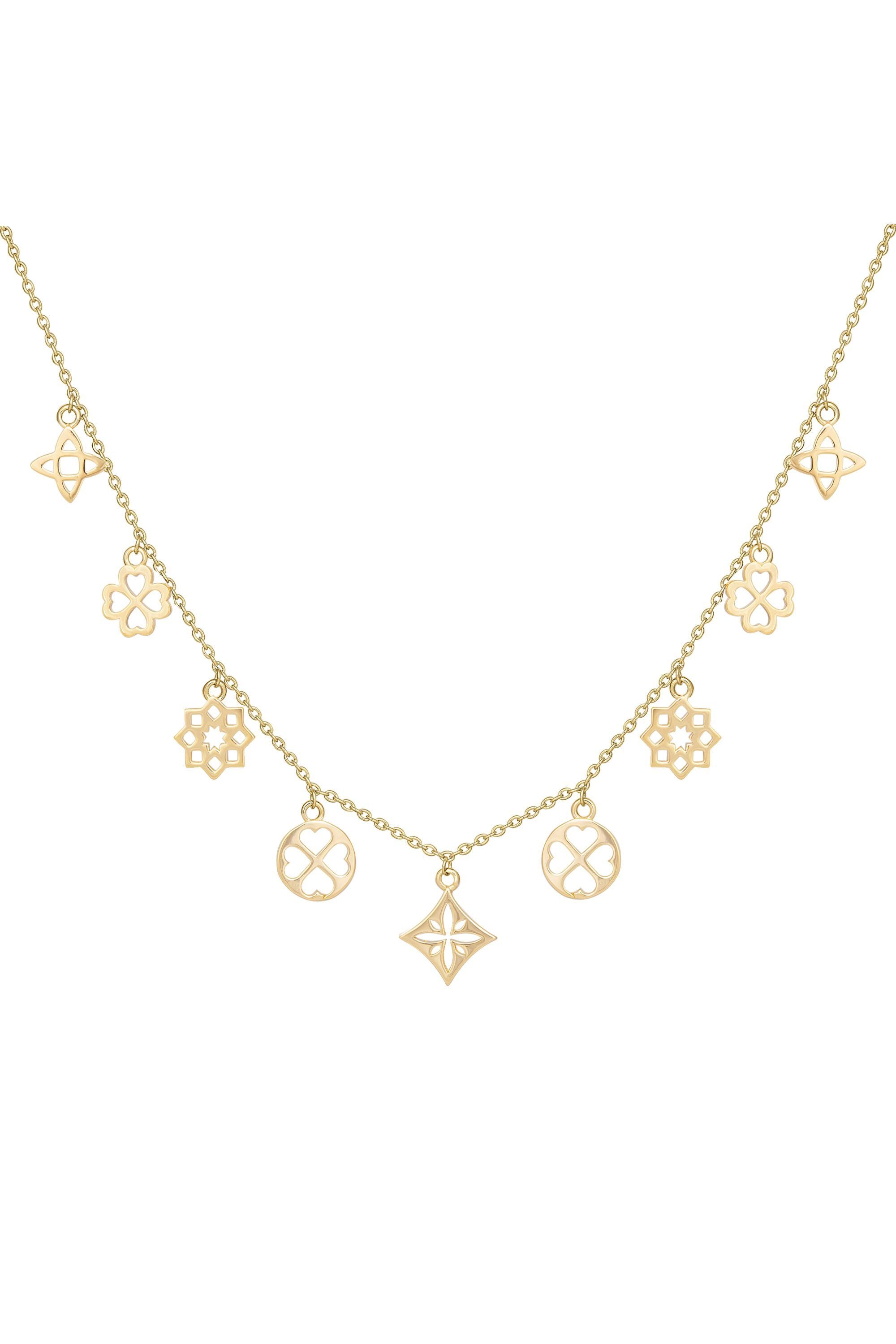 Collier 925 Silber vergoldet Anhänger klein