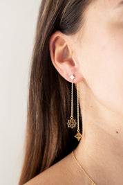 Ohrringe 925 Silber vergoldet Anhänger