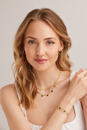 Collier 925 Silber vergoldet Amazonit