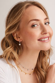 Ear Cuff 925 Sterling Silber gelb vergoldet Herzen