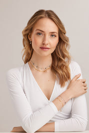 Armband 925 Silber rhodiniert Anhänger Herzen