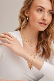 Creole 925 Sterling Silber gelb vergoldet Kleeblatt Zirkonia