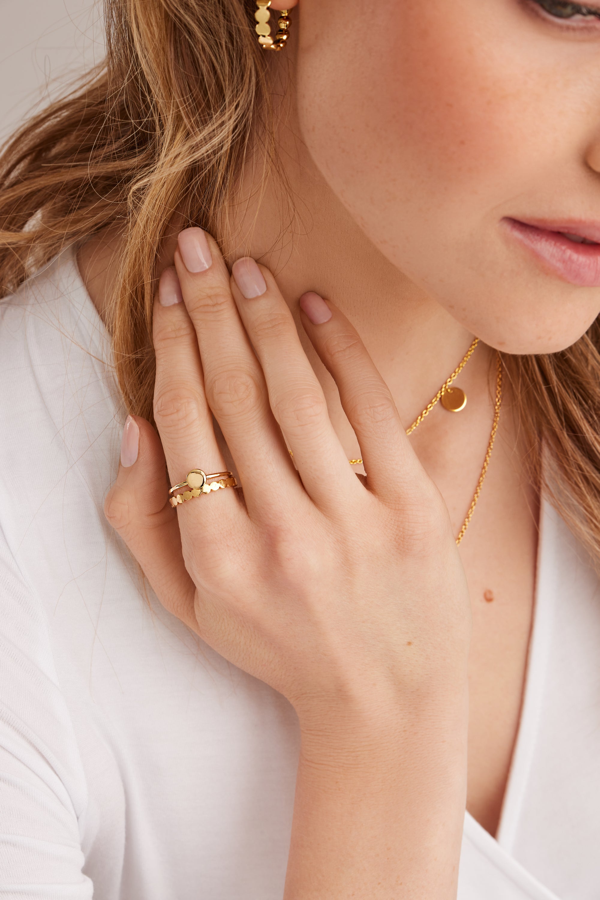 Ring 925 Sterling Silber vergoldet Boho small