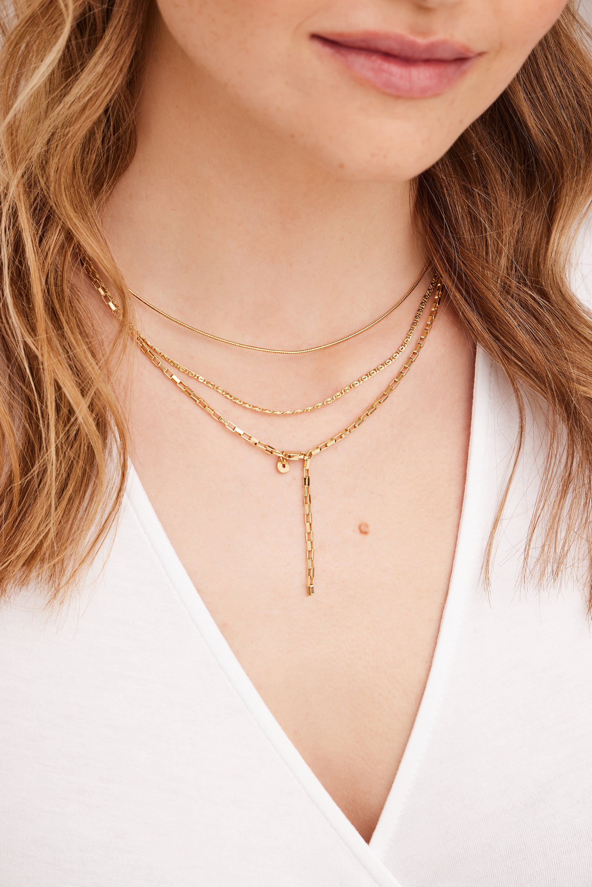 Collier 925 Silber vergoldet Omega-Reif