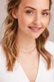 Collier 925 Silber vergoldet Schlangenkette