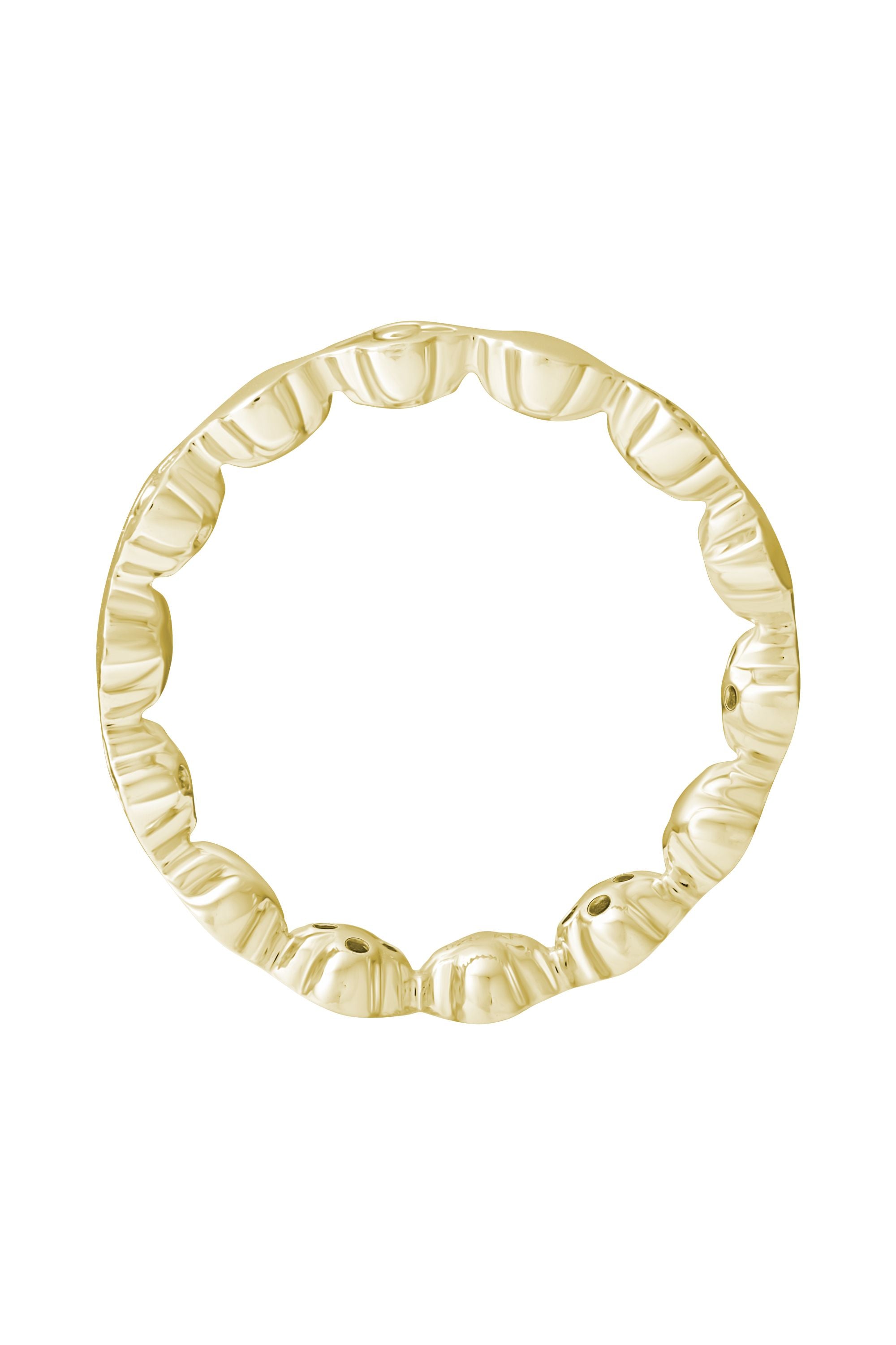 Ring 925 Sterling Silber gelb vergoldet mit Zirkonia Kleeblatt