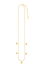 Halskette 925 Silber vergoldet mit Muschel Anhängern